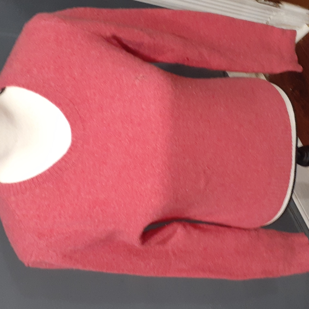 Ralph Lauren pink crewneck pullover merino wool blend  sweater size Medi…